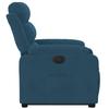 Electric Recliner Chair with Rising Function Blue Velvet