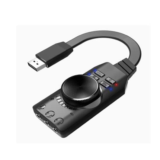 

Compatible with uses a dedicated chip for external USB microphone earphone sound card PS4, 7.1ch gaming, speaker, connection, connection,