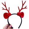 Stylish Mori Girl Antler Christmas Headband in Transparent Girly Design
