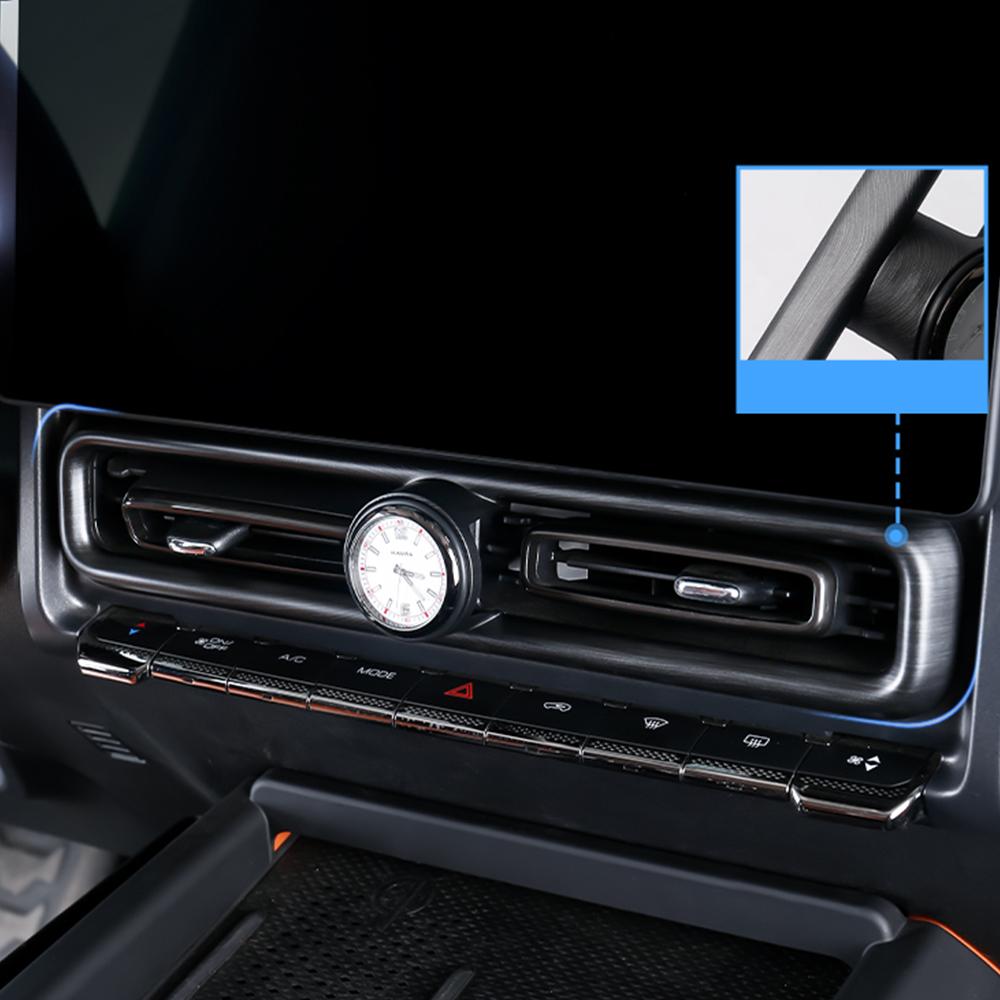 For 2024 GWM HAVAL H9 Central Control Clock Car Clock Air Outlet Quartz Watch Interior High-end Clock Modification