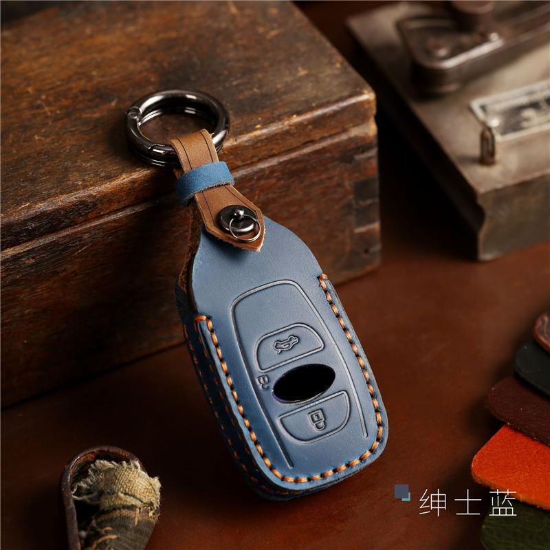 High Quality Leather Car Remote Key Cover Case Holder Protector Shell For Subaru WRX Forester Crosstrek Outback BRZ Legacy 2024