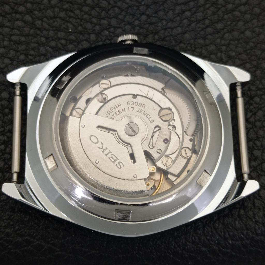 AUTOMATIC VINTAGE REFURBISHED SEIKO 5 JAPAN 6309A MENS WHITE WATCH a441398-4 Sk-a441398-1