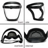 Cycling Transparent Goggles Facial Protective Mask Cycling Full Face Protective Mask Anti-Fog Windproof Mask Cycling Supplies