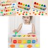 Wooden Matching Shape Color Classification Colorful Box Evil Child Toy Puzzle
