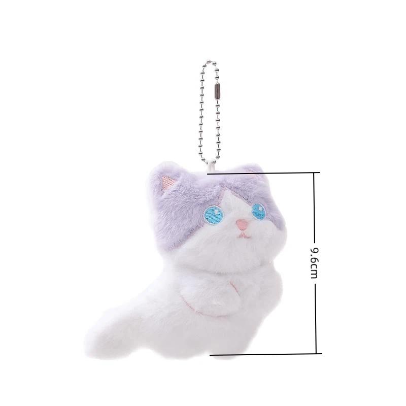 Cute Calico Cat Plush Keychain,  Bag Charm, Couple Gift Pendant Bag Plush Keychain Phone Car Keyring For Birthday Gift