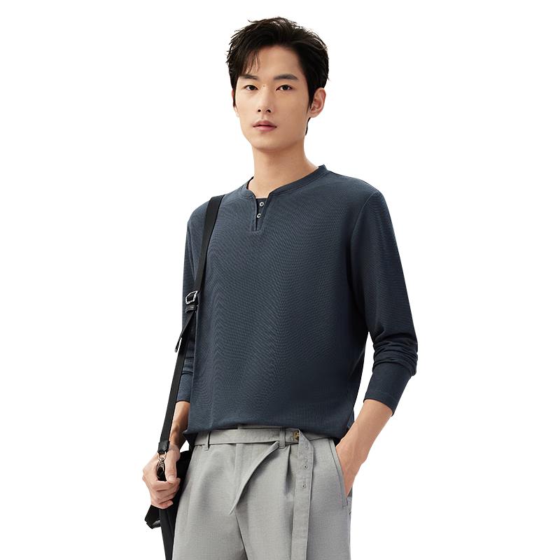 

Hodo Мужской антибактериальный модальный вафельный трикотажный базовый слой с длинным рукавом 2XL