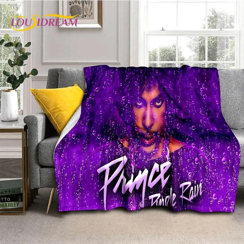 Artist Purple Rain Prince Rogers Nelson Soft Flannel Blanket,Throw Blanket Comfortable Blanket for Picnic Beds Sofa Home Bedroom