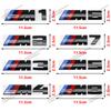 Gloss Black M Emblem Car Trunk Badge Sticker Letter Logo For BMW M1 M2 M3 M4 M5 M6 M7 M8 1 2 3 4 5 6 7 8 Series X3 Accessories