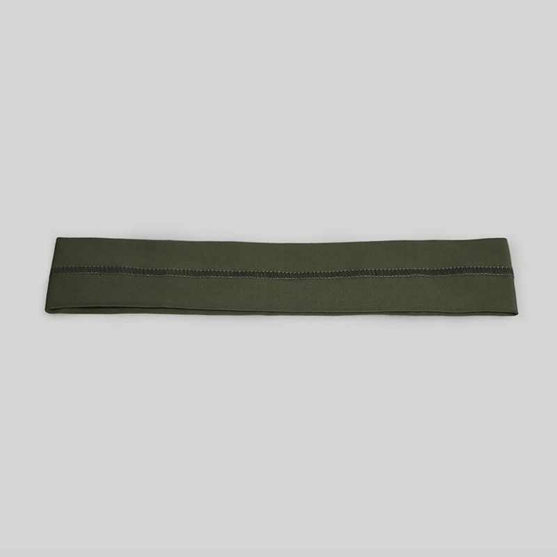 

Summer New Arrival Exercise Hair Band Pure Color Yoga Headscarf Moisture Wicking Elastic Fitness Hair Band PJ-002 Army Green All yards