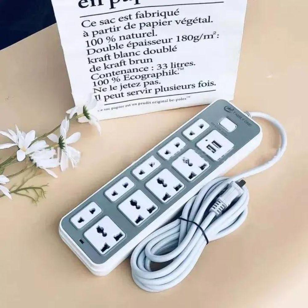 USB Charging Universal Power Strip Plastic Extension Socket New USB Power Strip Household Use