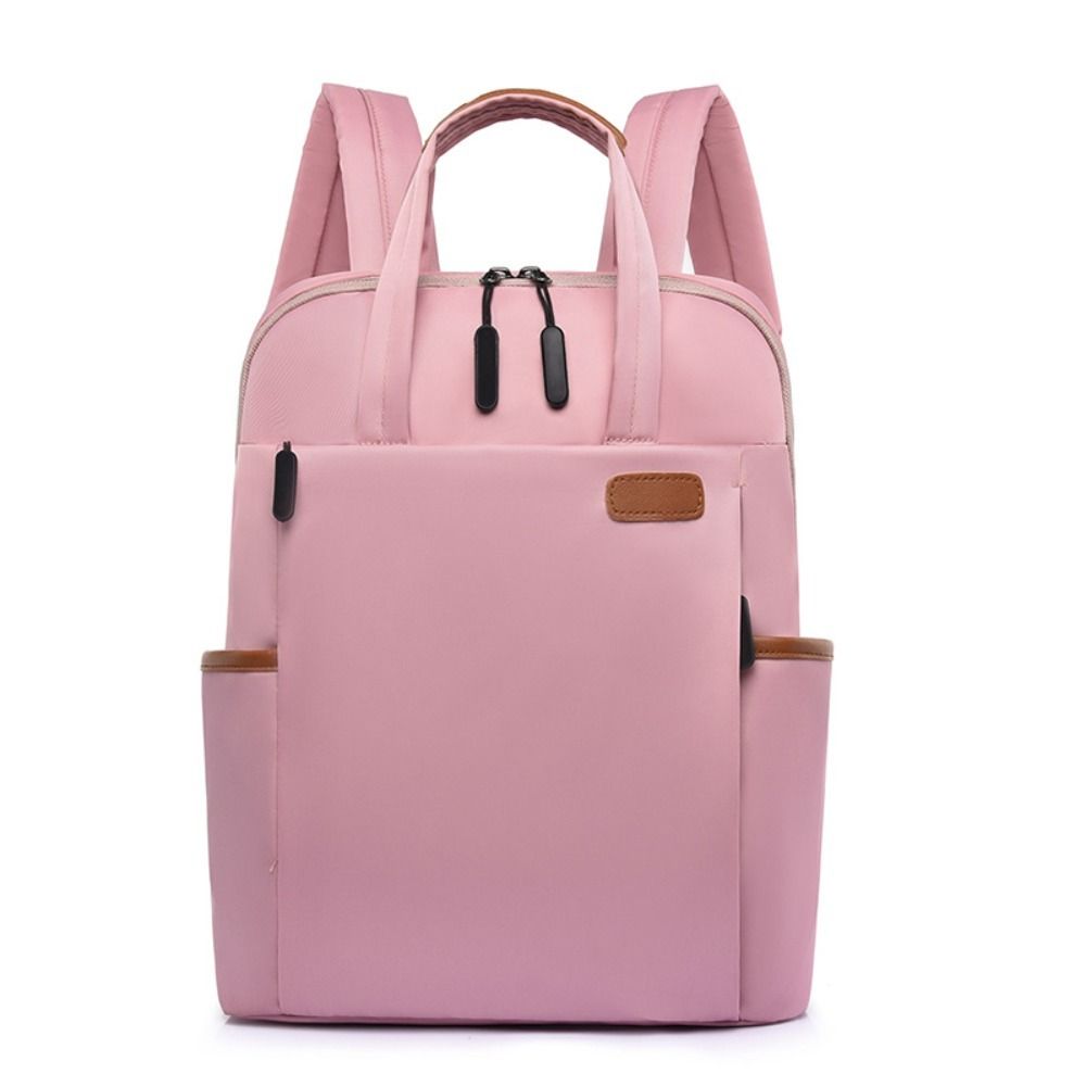 Oxford Stoff Laptop Rucksack Große Kapazität Schwarz/Khaki/Rosa/Beige Computer Rucksäcke Wasserdicht Lässiger Stil Umhängetasche