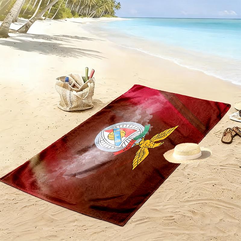 1pz Telo da Spiaggia SL Benfica Regalo di Compleanno Ideale per la Famiglia, Un Telo da Spiaggia Vivace Adatto per Attività all'Aperto