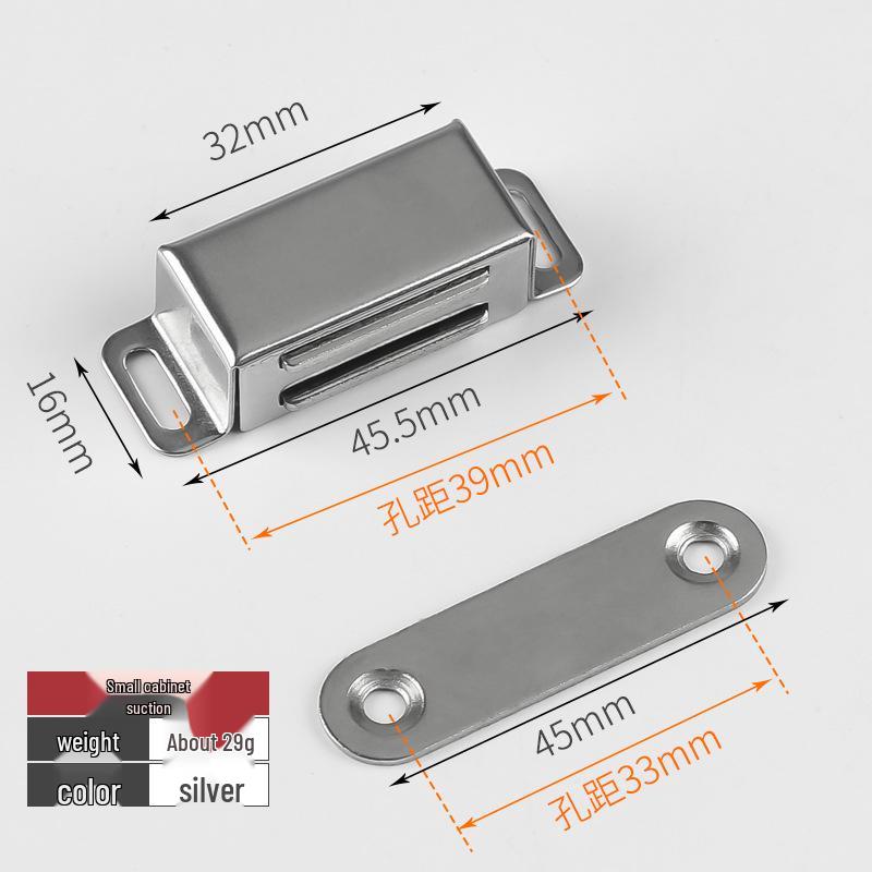 Stainless Steel Magnetic Cabinet Door Suction Clip - Strong Household Hardware Accessory