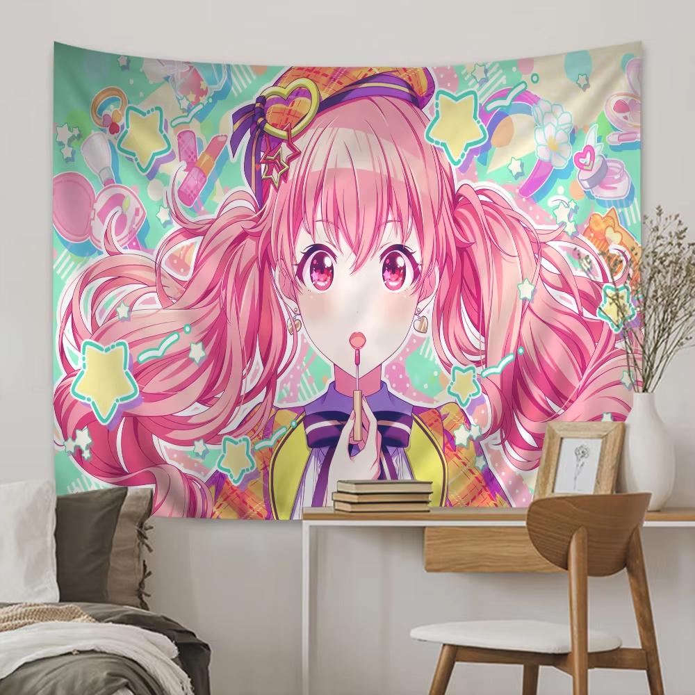 ProjectSekai Tapestry Anime Tapestry Wall Hanging Cloth Home Decor Headboard Aesthetic Room Decor Backdrop Cloth Party Banner