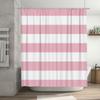 Pink Bath Shower Curtain Waterproof Bathroom Decor Striped Solid Colors Washable For Home Decoration Size: 180X240Cm (70 X 94) A