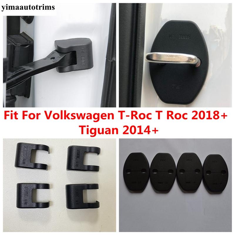Car Door Stop Limit Rust Lock Protection Cover Trim Fit For Volkswagen T-Roc T Roc 2018 - 2025 / Tiguan 2014 - 2025 Accessories