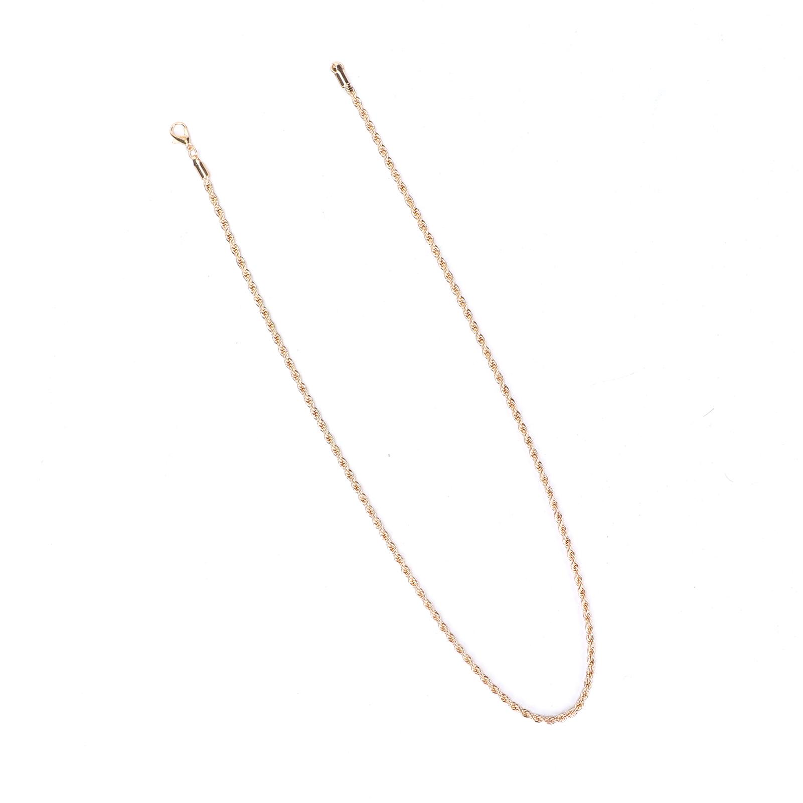 

Stainless Steel Clavicle Chain Necklace Golden Fashionable Necklace Jewelry (20 Inch)