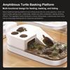 Turtle Breeding Box with Basking Platform Desktop Aquarium Small Transparent Tank for Turtles Crabs Fishes Amphibians Reptiles