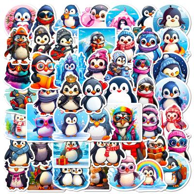 50 Cute Little Penguin Stickers Cute Little Penguin New Product Doodle Animal Children's Stickers