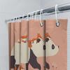 Cute Fox And Panda Animal Shower Curtain Woodland Forest Bathroom Decor Nature Wildlife Pattern Home Decor Set