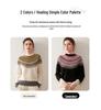 Elegant Retro Fair Isle Jacquard Cashmere Pullover Sweater for Women - Autumn/Winter Collection