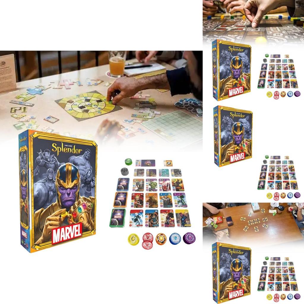 Splendor Marvel Board Game Featuring Paper Cards For Kids And Adults