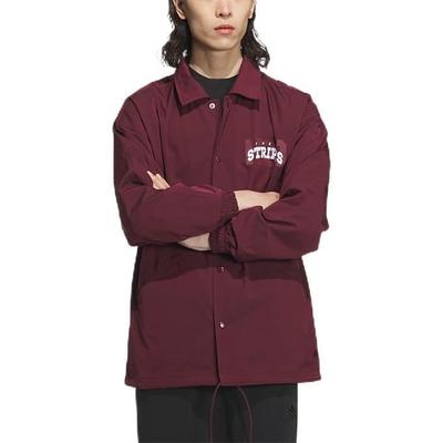 Adidas KWX87 Shadow Green Woven Coach Jacket with a Loose Fit and Brushed Tricot Lining Men's (JG8561)