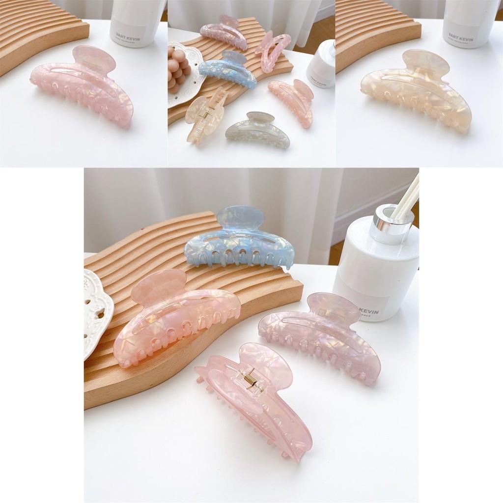 Beautiful Handcrafted Korean Style Colorful Hair Claw Clip For Women With Iridescent Finish