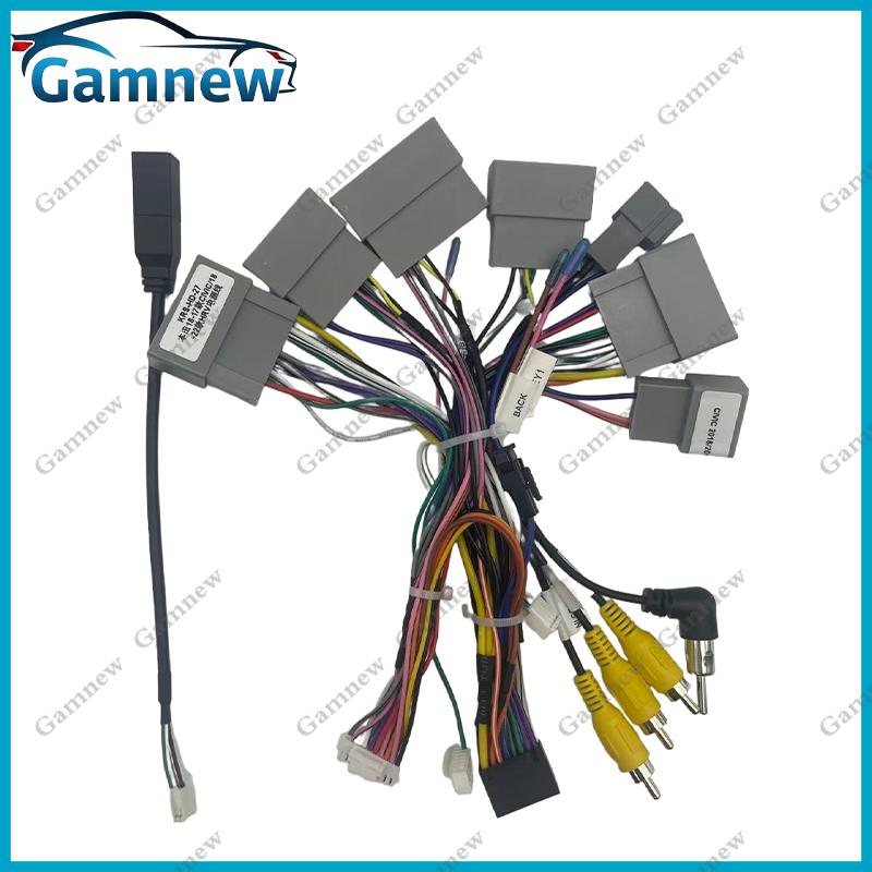 

Gamnew Car 16PIN Android Wire Harness Adapter Canbus Box Decoder For Honda Civic HRV 2018-2022 Brasil Only Cable