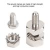 A84X-2 Pcs Copper Ground Clips Solar Panel Ground Lug Cable Clips For Making Ground Connections To 6 AWG And 8 AWG Bare Wire