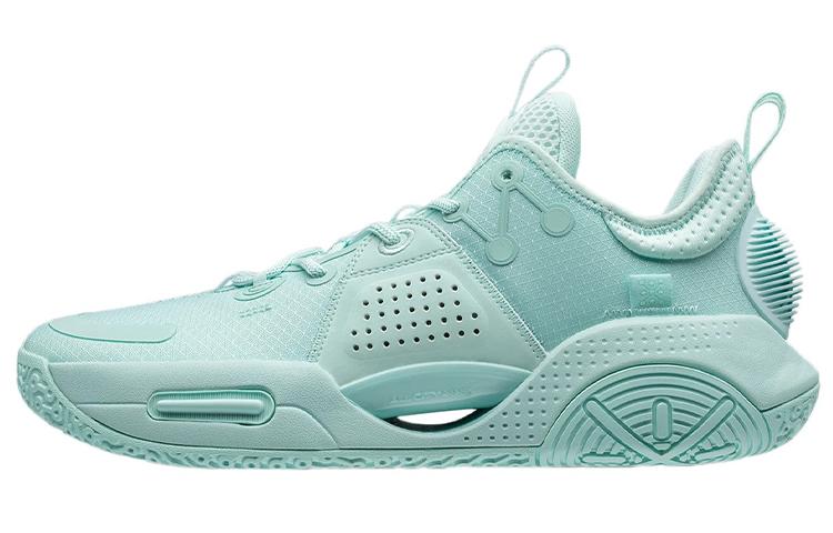 Li Ning All City 9 V1.5 Basketball Shoes Men s Low Top Water Wave Green ABAR077-11 43.5