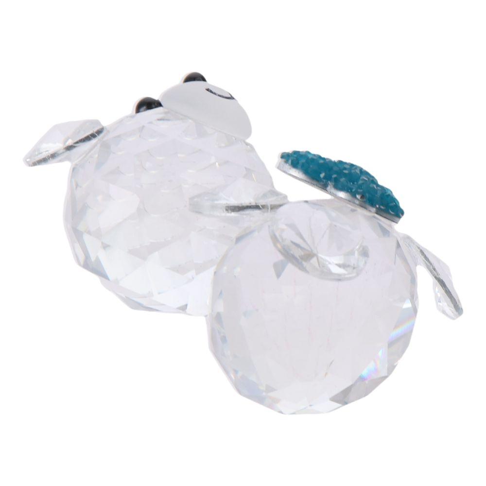 Colorful Crystal Bear Figurine Collection Crystal Pretty Glass Ornament  Home