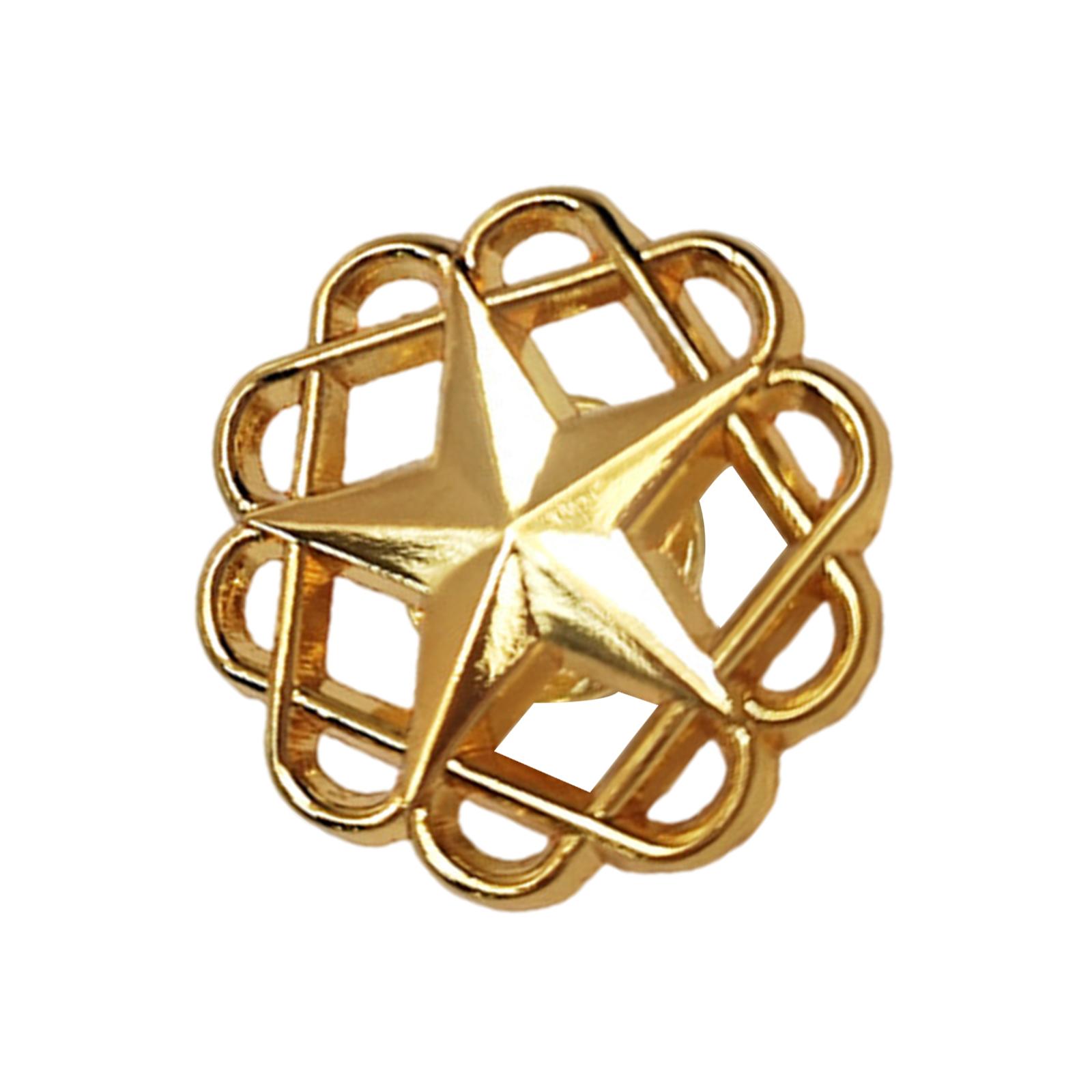 

Stylish Sturdy Alloy Hollow Star Brooch Pin Fashion Badge Decoration for Fashion Enthusiasts and Badge Collectors золотий