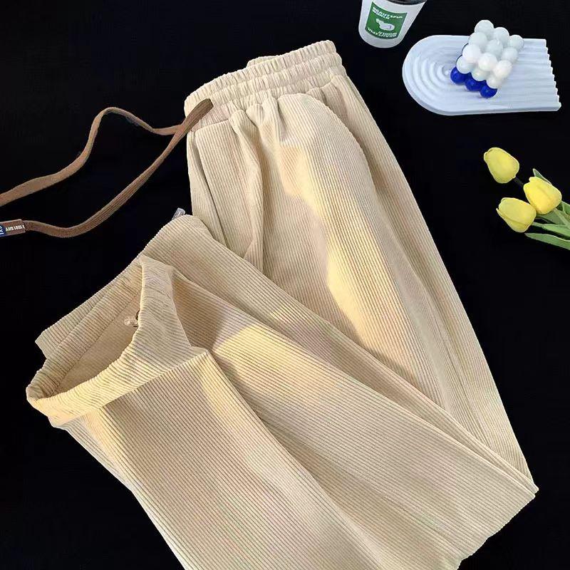 

Men s Versatile Corduroy Casual Pants: Trendy Cuffed Loose Fit for Autumn 2XL