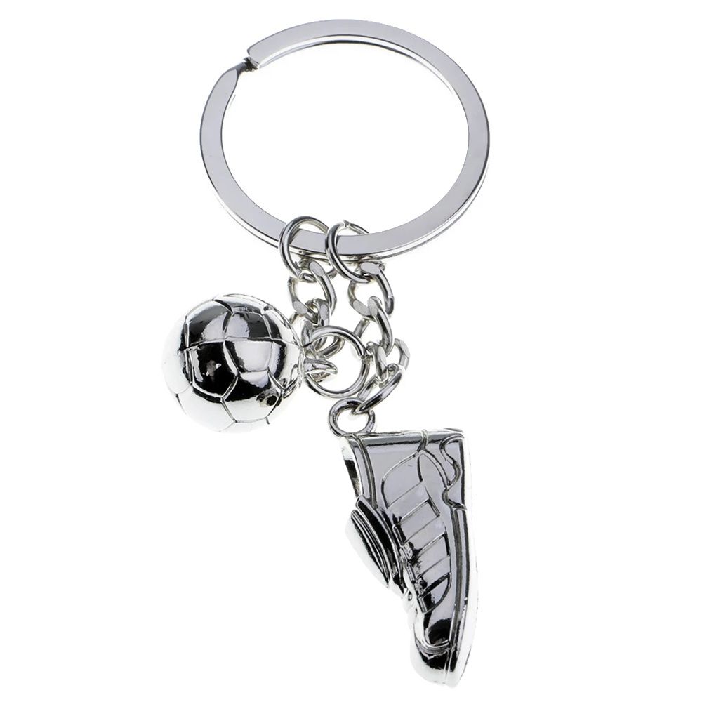 Small Pendant Soccer Shoes Key Rings Metal Chain Sport Hanging Keychain Football Key Chain