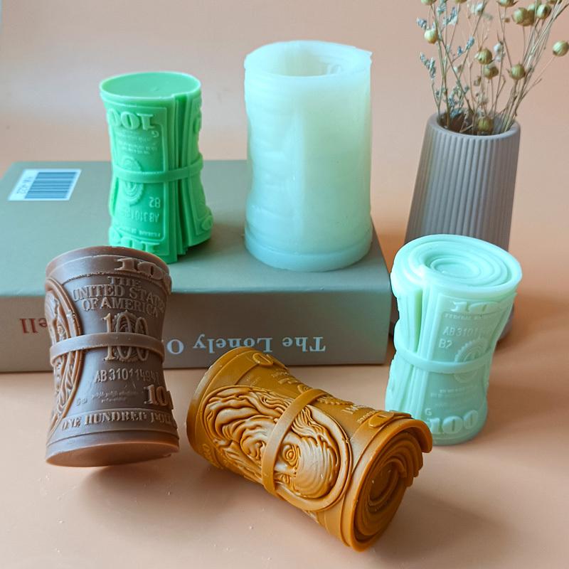 Candle Dollar Silicone Mold Handmade Plaster Resin Decoration Mold Dollar Soap Candle Making Supplies