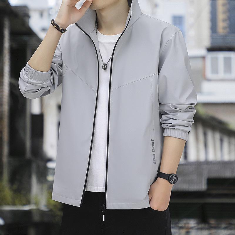 

Men s 2024 Windproof Stand Collar Casual Jacket – Versatile Thin Trendy Outerwear for Spring & Autumn 4XL
