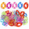 20Pcs/lot Acrylic Twisted Buckle Chain Color Assembled Loose Rings for DIY Bag Chain Glasses Phone Chain Connector Accessories