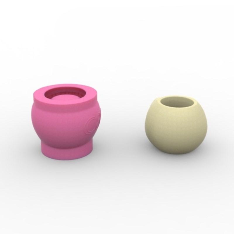 Versatile Silicone Mould for Skull Flower Pots Easy Demoulding Cement Planter Accessory for Enthusiasts Household
