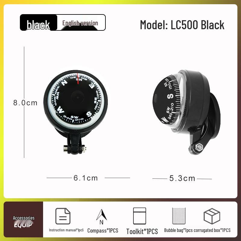 Car-Mounted Nautical Compass with Magnetic Declination Adjustment Available Now