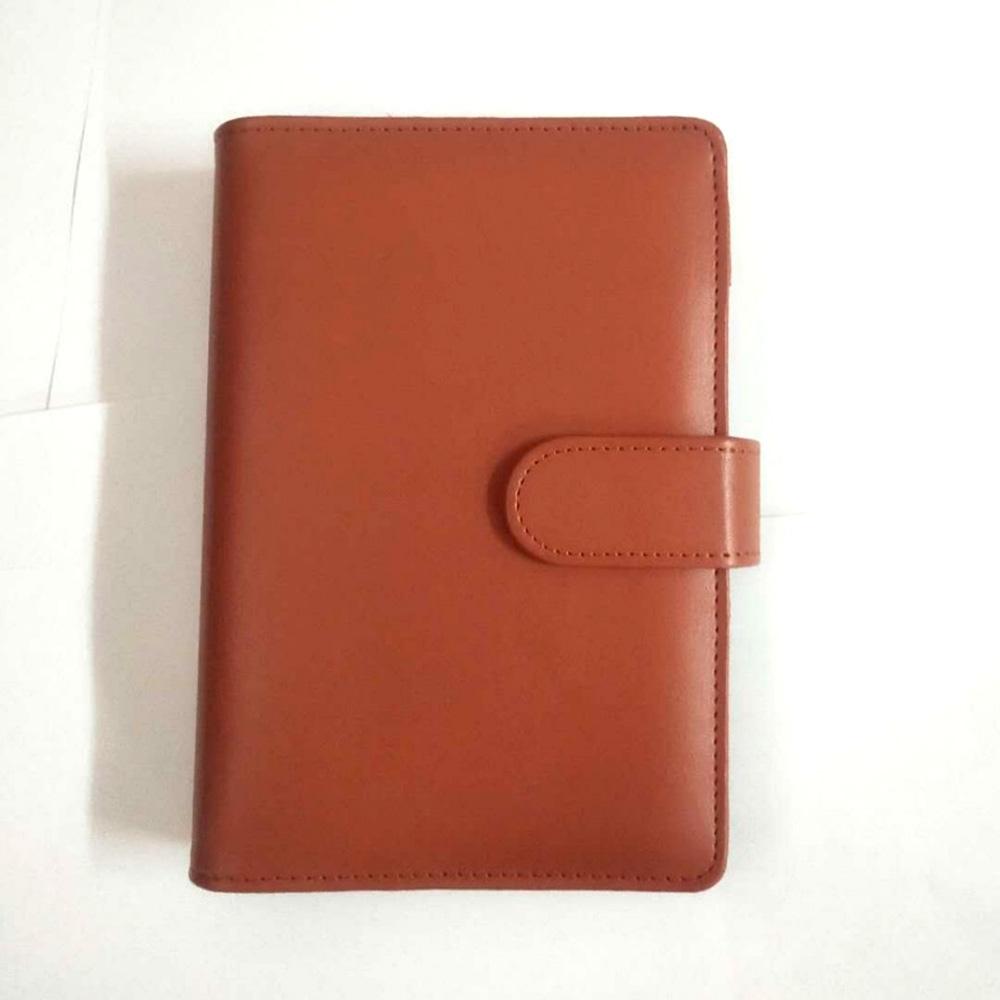 Custom Pu Leather Budget Binder Office Supplies With Buckle Notebook Planner Cover A5 Binder Ring Bound Planner