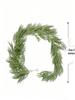 72-Mesh 2m Artificial Norfolk Pine Christmas Garland Simulation Greenery with Realistic Feel