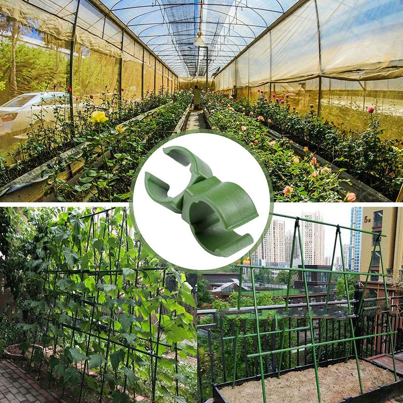 20/30/50pcs Plant Trellis Connector Clip Garden Climbing Rattan Stent Rod Connectors Adjustable Buckle Garden Tool Partsattan