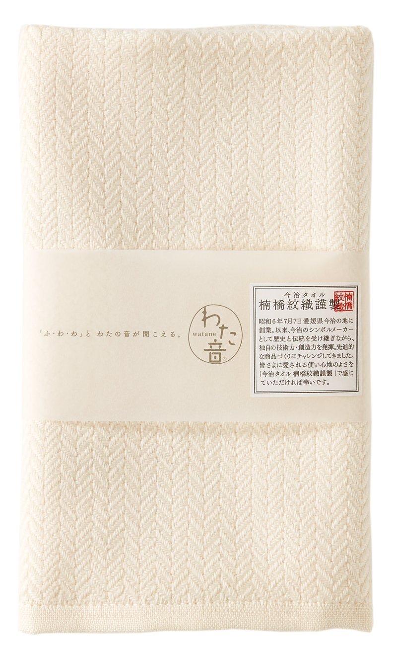 

Imabari Towel Wataoto Herringbone Face Towel, Off-White, 1-65607-31-OW