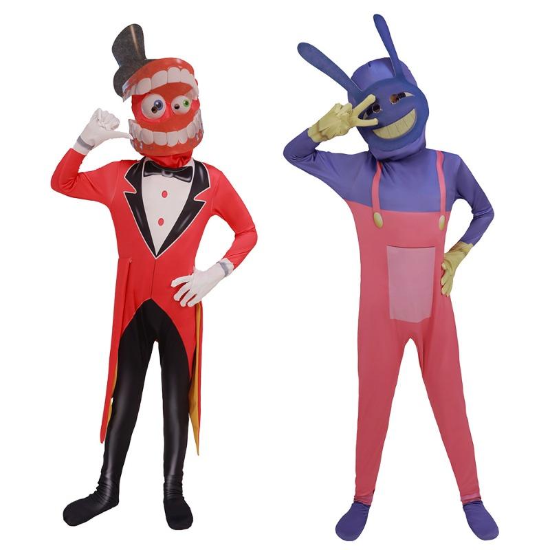 Halloween magic number circus cos Pamney clown onesie children's day stage costume