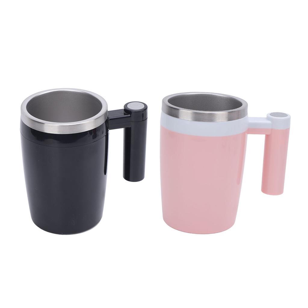 380ml Elektrischer Mischbecher Wiederaufladbarer Edelstahl Selbstmischender Rührbecher für Kaffee Tee