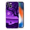 infinity on Purple Transparent Phone Case For iPhone 15 16 14 13 12 11 Pro Max XS X XR SE 7 8 Plus TPU Clear Lens Protect Cover