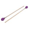1 Paar Marimba Schlägel Mittelhart Garnkopf mit Ahornstiel zum Perkussionsspielen MQ?06Lila
