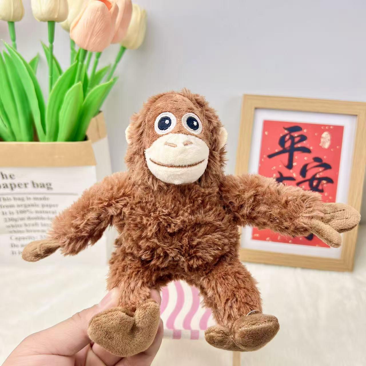 Cute Cartoon Orangutan Plush Keychain 15cm Regular Chain