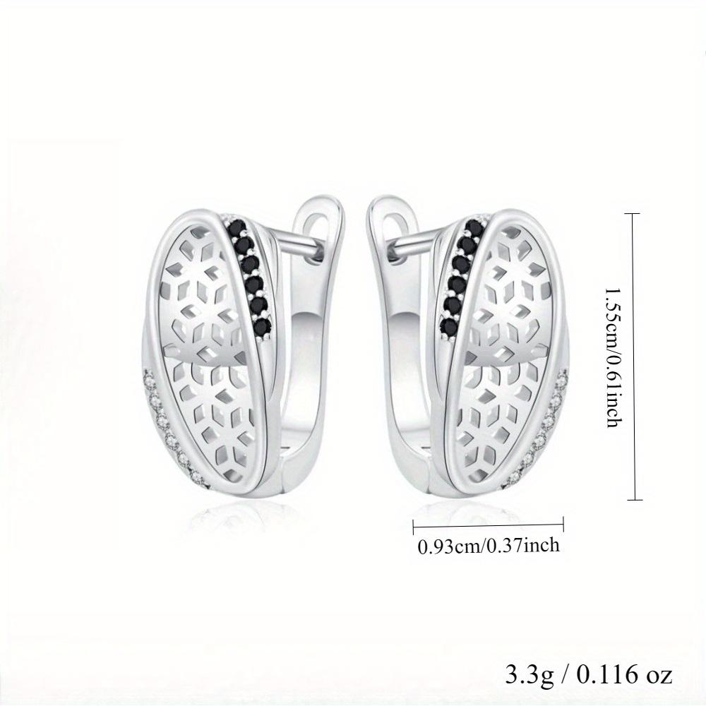 Black Awn Black Jewelry Drop Earrings for Women Hoop Ear Gift Earring